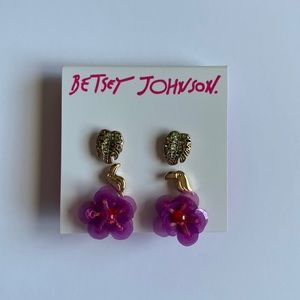 Betsey Johnson Tropical Earrings (3 sets)